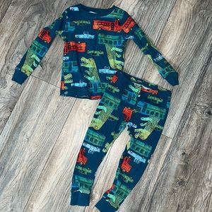 Boy’s dinosaur pajamas